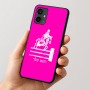 כיסוי בעיצוב אישי עם השם שלך לדגם - Motorola Moto G54 בעיצוב רוכב סוסים