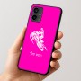 כיסוי בעיצוב אישי עם השם שלך לדגם - Motorola Moto G54 בעיצוב אופנוע שלג
