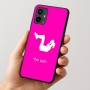 כיסוי בעיצוב אישי עם השם שלך לדגם - Motorola Moto G54 בעיצוב אישה מתאמנת