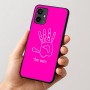 כיסוי בעיצוב אישי עם השם שלך לדגם - Motorola Moto G54 בעיצוב יד