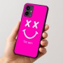 כיסוי בעיצוב אישי עם השם שלך לדגם - Motorola Moto G54 בעיצוב סמיילי