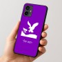 כיסוי בעיצוב אישי עם השם שלך לדגם - Motorola Moto G54 בעיצוב נשר אמריקאי