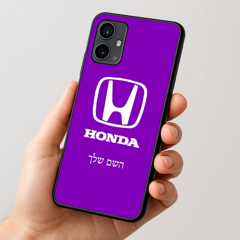כיסוי בעיצוב אישי עם השם שלך לדגם - Motorola Moto G54 בעיצוב הונדה 2