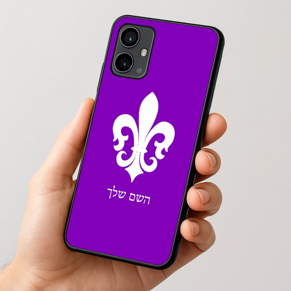 כיסוי בעיצוב אישי עם השם שלך לדגם - Motorola Moto G54 בעיצוב פרחי פרחים - צרפת