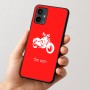 כיסוי בעיצוב אישי עם השם שלך לדגם - Motorola Moto G54 בעיצוב הארלי-דיווידסון