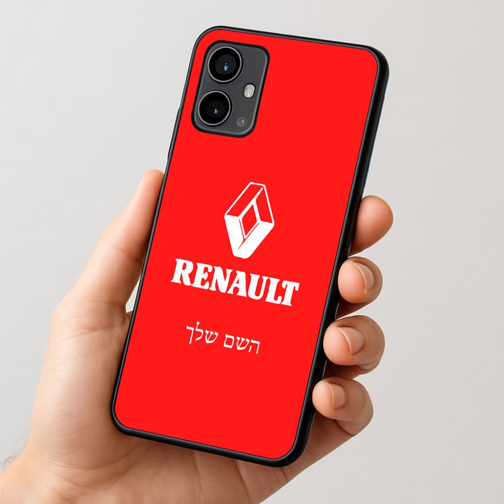 כיסוי בעיצוב אישי עם השם שלך לדגם - Motorola Moto G54 בעיצוב רנו