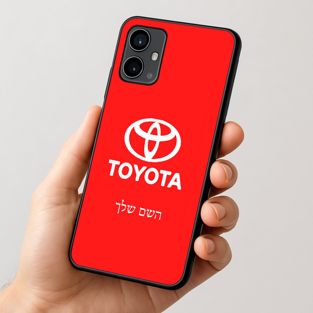 כיסוי בעיצוב אישי עם השם שלך לדגם - Motorola Moto G54 בעיצוב טויוטה