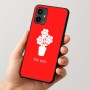 כיסוי בעיצוב אישי עם השם שלך לדגם - Motorola Moto G54 בעיצוב פרח