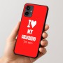 כיסוי בעיצוב אישי עם השם שלך לדגם - Motorola Moto G54 בעיצוב אוהב את החברה שלי