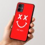 כיסוי בעיצוב אישי עם השם שלך לדגם - Motorola Moto G54 בעיצוב סמיילי