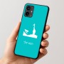 כיסוי בעיצוב אישי עם השם שלך לדגם - Motorola Moto G54 בעיצוב ג'ירפה באפריקה
