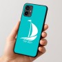 כיסוי בעיצוב אישי עם השם שלך לדגם - Motorola Moto G54 בעיצוב סירה
