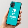כיסוי בעיצוב אישי עם השם שלך לדגם - Motorola Moto G54 בעיצוב אוהב את החברה שלי