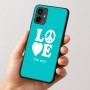 כיסוי בעיצוב אישי עם השם שלך לדגם - Motorola Moto G54 בעיצוב אהבה