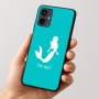 כיסוי בעיצוב אישי עם השם שלך לדגם - Motorola Moto G54 בעיצוב בתולת ים - אישה