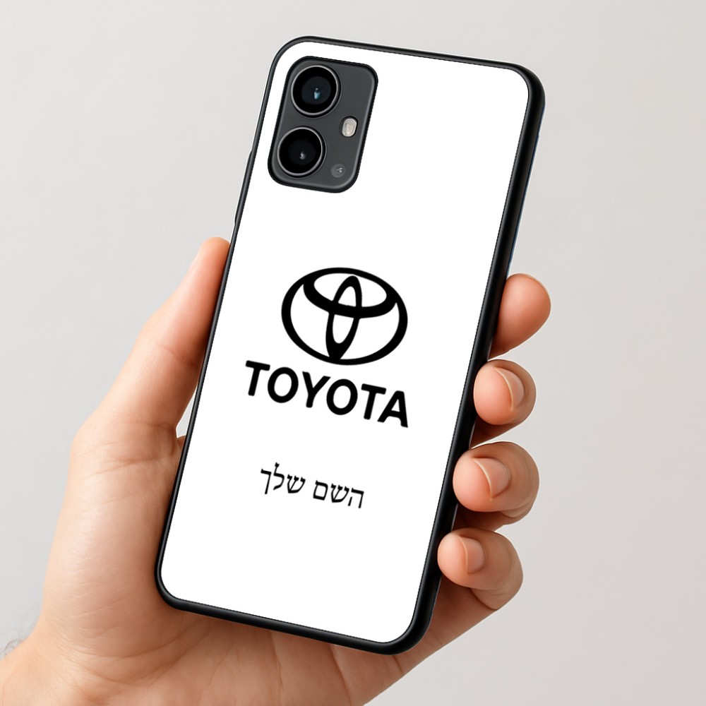 כיסוי בעיצוב אישי עם השם שלך לדגם - Motorola Moto G54 בעיצוב טויוטה