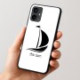 כיסוי בעיצוב אישי עם השם שלך לדגם - Motorola Moto G54 בעיצוב סירה