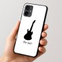 כיסוי בעיצוב אישי עם השם שלך לדגם - Motorola Moto G54 בעיצוב גיטרה