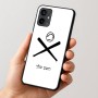 כיסוי בעיצוב אישי עם השם שלך לדגם - Motorola Moto G54 בעיצוב כדור בסיס