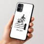 כיסוי בעיצוב אישי עם השם שלך לדגם - Motorola Moto G54 בעיצוב רוכב סוסים