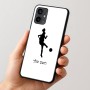 כיסוי בעיצוב אישי עם השם שלך לדגם - Motorola Moto G54 בעיצוב שחקנית כדורגל - אישה