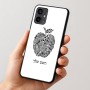 כיסוי בעיצוב אישי עם השם שלך לדגם - Motorola Moto G54 בעיצוב הדפס תפוח