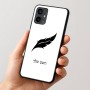 כיסוי בעיצוב אישי עם השם שלך לדגם - Motorola Moto G54 בעיצוב נוצת נוצה