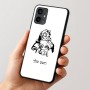 כיסוי בעיצוב אישי עם השם שלך לדגם - Motorola Moto G54 בעיצוב סנטה קלאוס