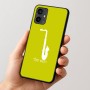 כיסוי בעיצוב אישי עם השם שלך לדגם - Motorola Moto G54 בעיצוב סקסופון