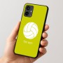 כיסוי בעיצוב אישי עם השם שלך לדגם - Motorola Moto G54 בעיצוב כדור כדורעף