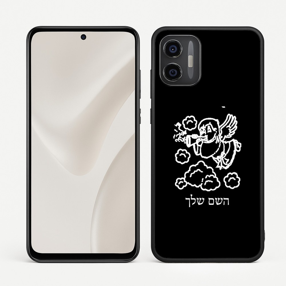 כיסוי בעיצוב אישי עם השם שלך לדגם - Motorola Moto G57 Power 5G בעיצוב מחזמר אנג'ל 2