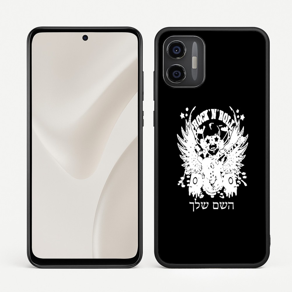 כיסוי בעיצוב אישי עם השם שלך לדגם - Motorola Moto G57 Power 5G בעיצוב רוקנרול