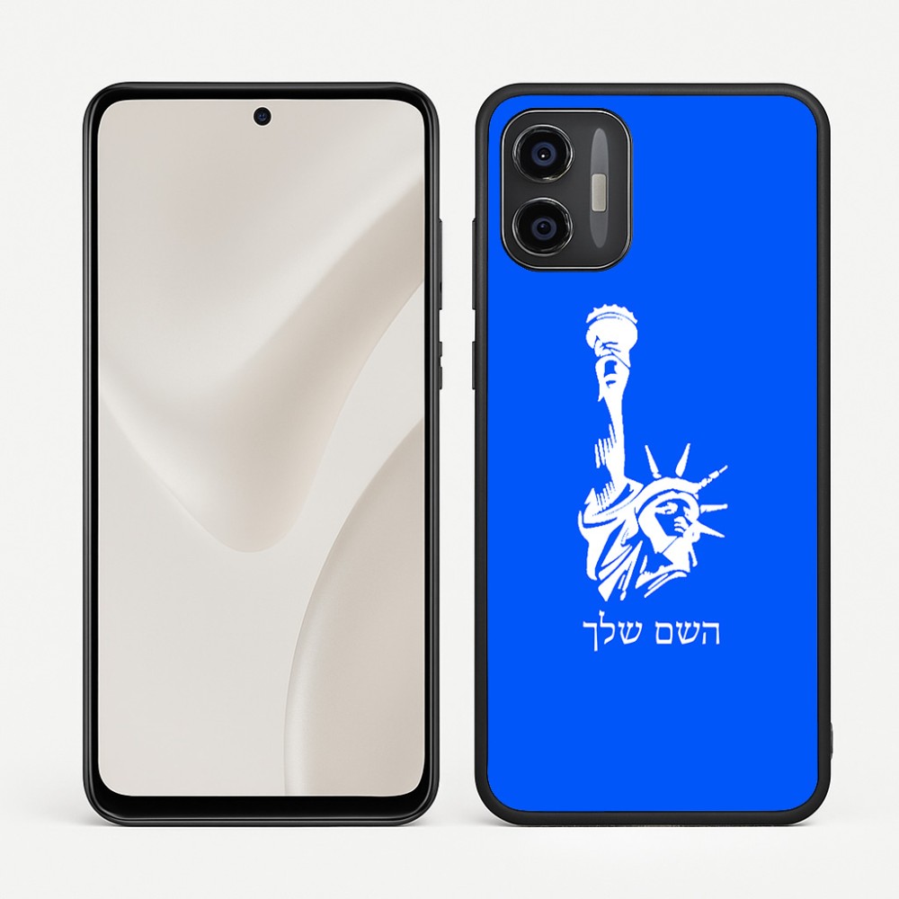 כיסוי בעיצוב אישי עם השם שלך לדגם - Motorola Moto G57 Power 5G בעיצוב פסל החירות