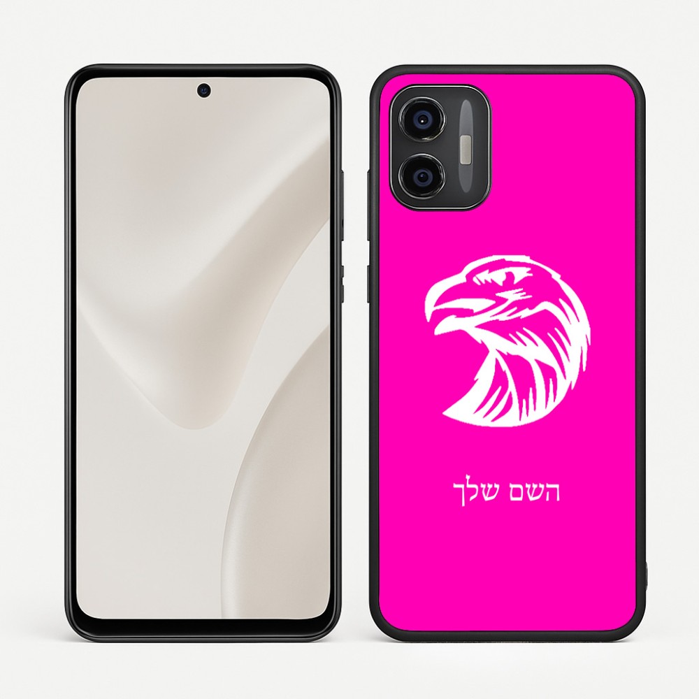 כיסוי בעיצוב אישי עם השם שלך לדגם - Motorola Moto G57 Power 5G בעיצוב ראש נשר