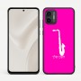 כיסוי בעיצוב אישי עם השם שלך לדגם - Motorola Moto G57 Power 5G בעיצוב סקסופון