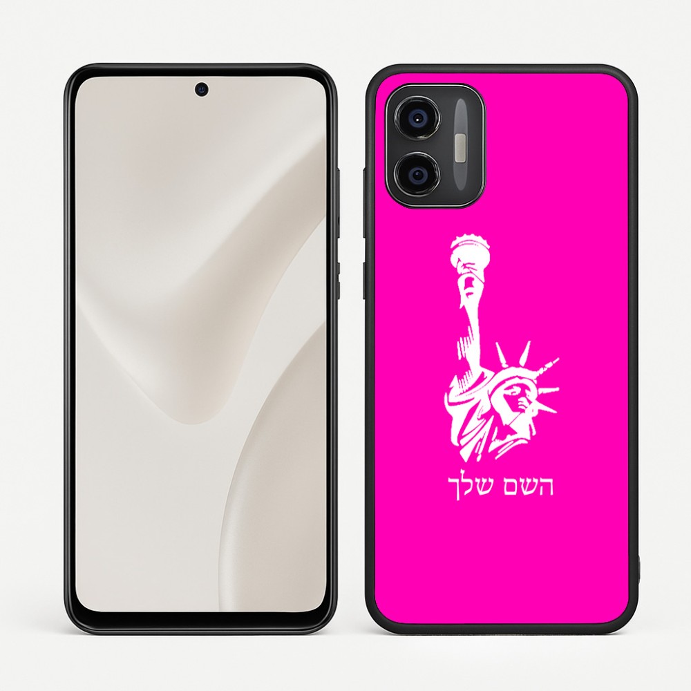 כיסוי בעיצוב אישי עם השם שלך לדגם - Motorola Moto G57 Power 5G בעיצוב פסל החירות