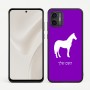 כיסוי בעיצוב אישי עם השם שלך לדגם - Motorola Moto G57 Power 5G בעיצוב סוס