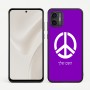 כיסוי בעיצוב אישי עם השם שלך לדגם - Motorola Moto G57 Power 5G בעיצוב סמל השלום