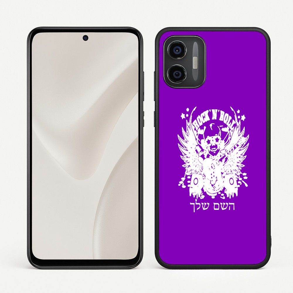 כיסוי בעיצוב אישי עם השם שלך לדגם - Motorola Moto G57 Power 5G בעיצוב רוקנרול