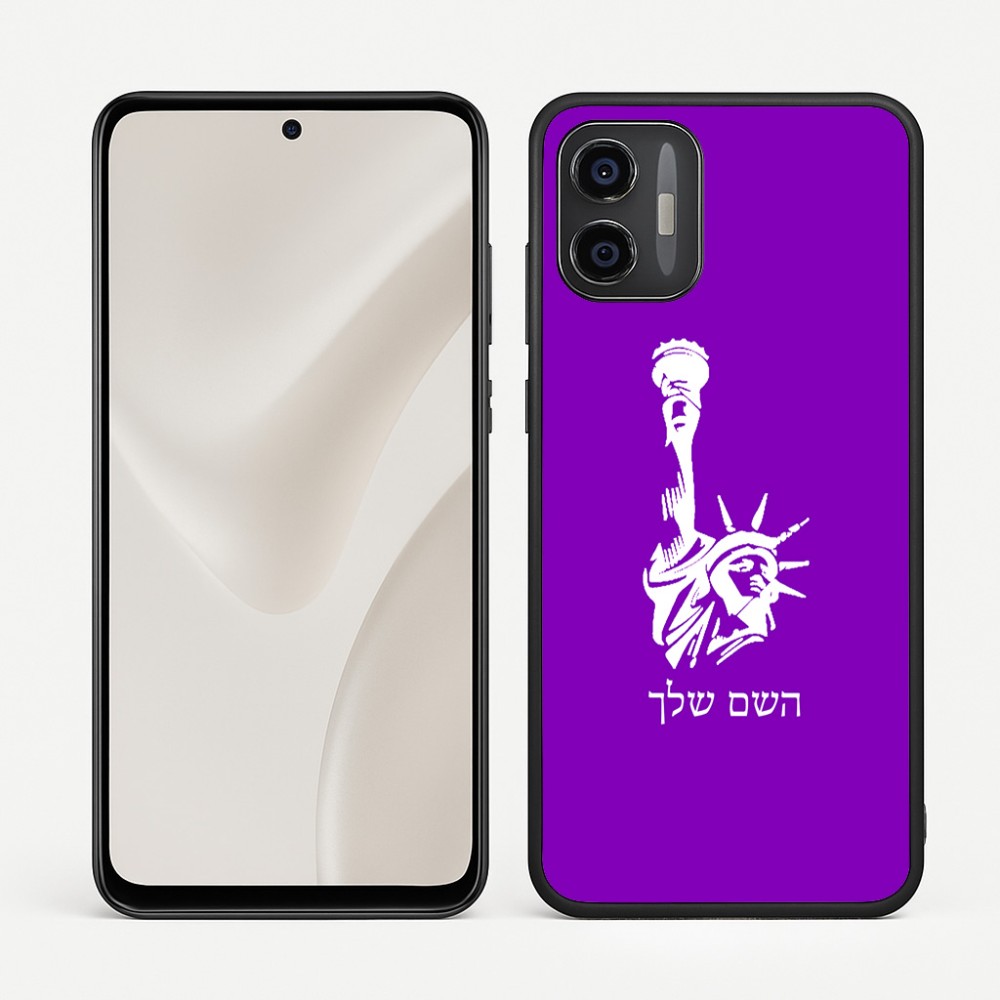 כיסוי בעיצוב אישי עם השם שלך לדגם - Motorola Moto G57 Power 5G בעיצוב פסל החירות