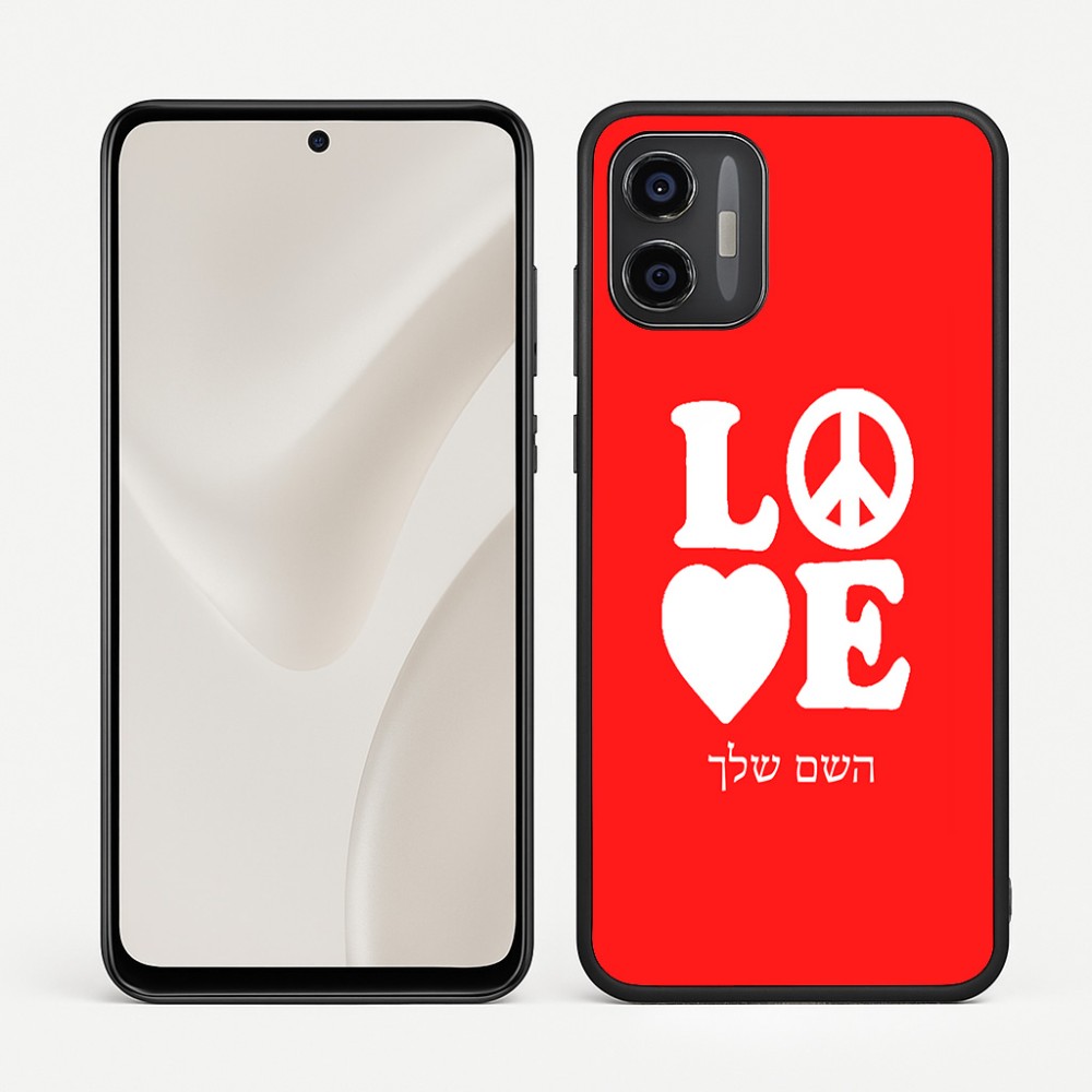 כיסוי בעיצוב אישי עם השם שלך לדגם - Motorola Moto G57 Power 5G בעיצוב אהבה