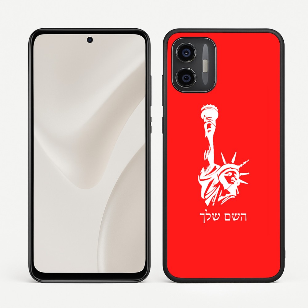 כיסוי בעיצוב אישי עם השם שלך לדגם - Motorola Moto G57 Power 5G בעיצוב פסל החירות