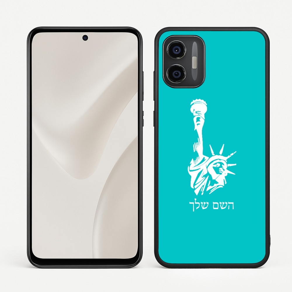 כיסוי בעיצוב אישי עם השם שלך לדגם - Motorola Moto G57 Power 5G בעיצוב פסל החירות