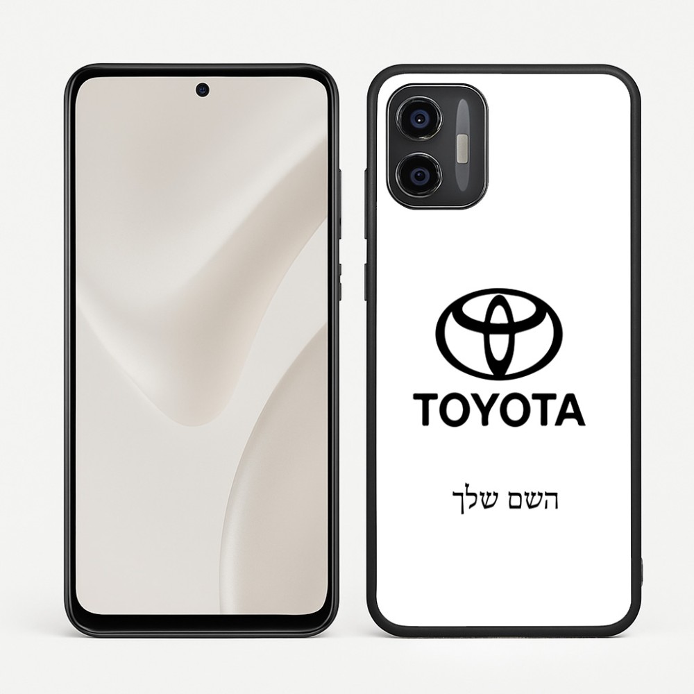 כיסוי בעיצוב אישי עם השם שלך לדגם - Motorola Moto G57 Power 5G בעיצוב טויוטה