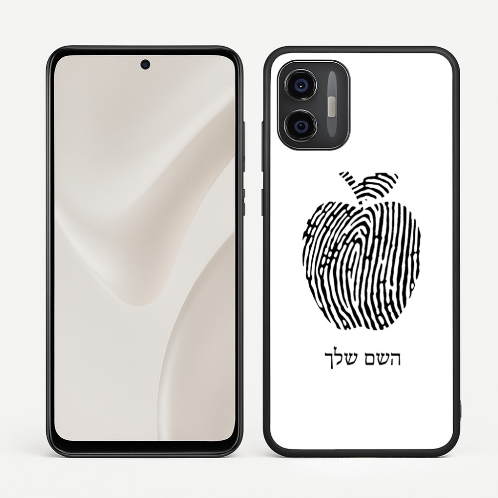 כיסוי בעיצוב אישי עם השם שלך לדגם - Motorola Moto G57 Power 5G בעיצוב הדפס תפוח