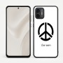 כיסוי בעיצוב אישי עם השם שלך לדגם - Motorola Moto G57 Power 5G בעיצוב סמל השלום