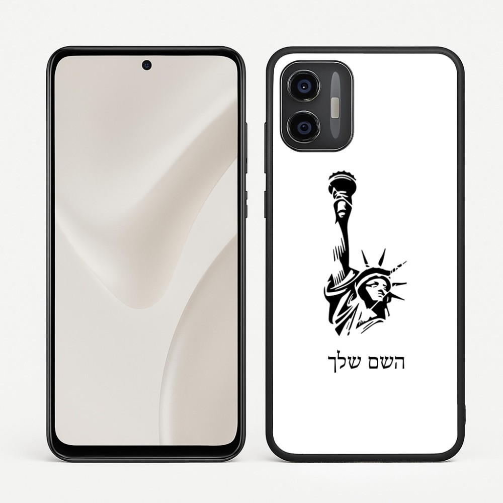 כיסוי בעיצוב אישי עם השם שלך לדגם - Motorola Moto G57 Power 5G בעיצוב פסל החירות