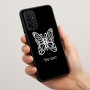 כיסוי בעיצוב אישי עם השם שלך לדגם - Motorola Moto G57 Power 5G בעיצוב פרפר