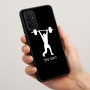 כיסוי בעיצוב אישי עם השם שלך לדגם - Motorola Moto G57 Power 5G בעיצוב הרמת משקולות