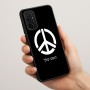 כיסוי בעיצוב אישי עם השם שלך לדגם - Motorola Moto G57 Power 5G בעיצוב סמל השלום